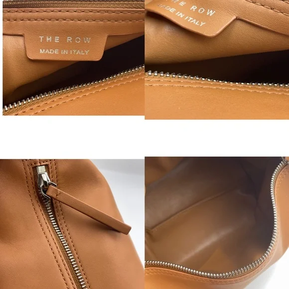 The Row Brown Leather Les Bains Clutch hobo Bag RARE HARD TO FIND - Picture 7 of 10